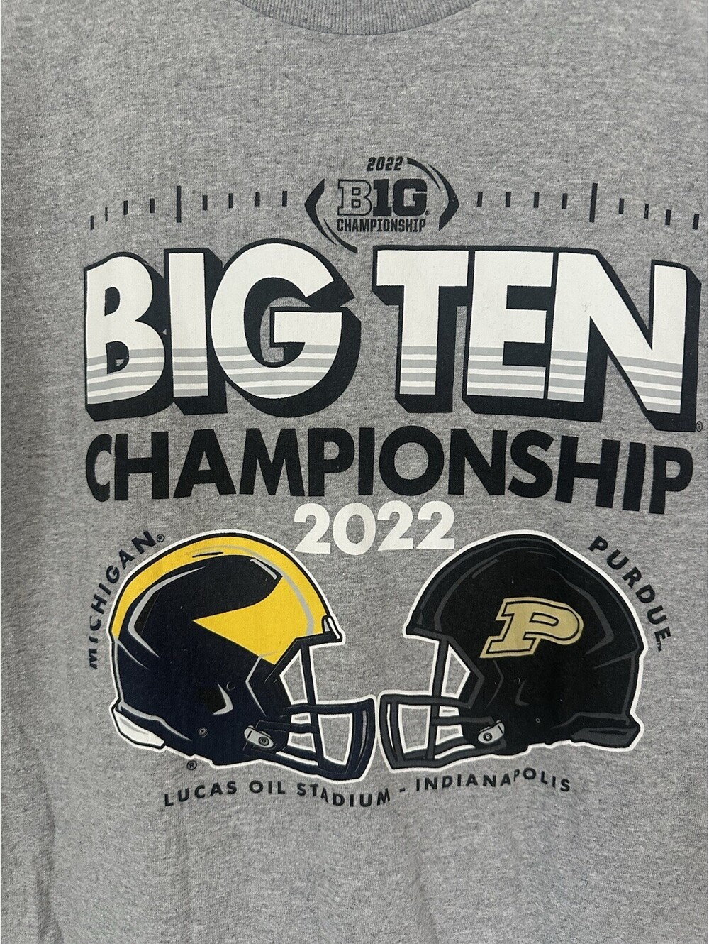 HTF- Big 10 2022 Championship Michigan Vs Purdue Size Large